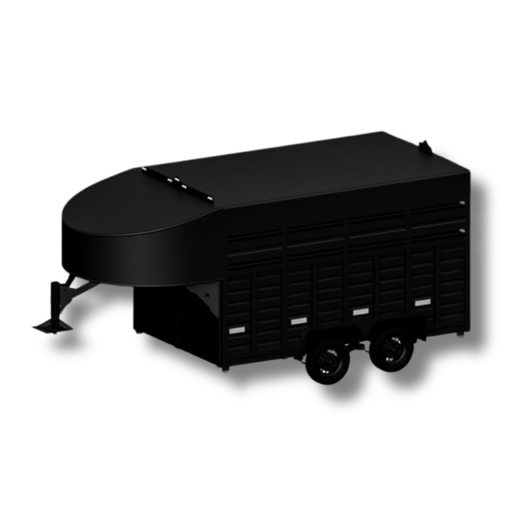 Tráiler semirremolque 4 mts de plataforma para 4 caballos, estilo americano