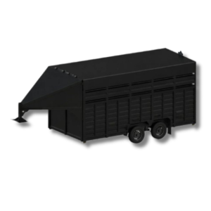 Tráiler semirremolque 5 mts de plataforma para 6 caballos, estilo cigüeña