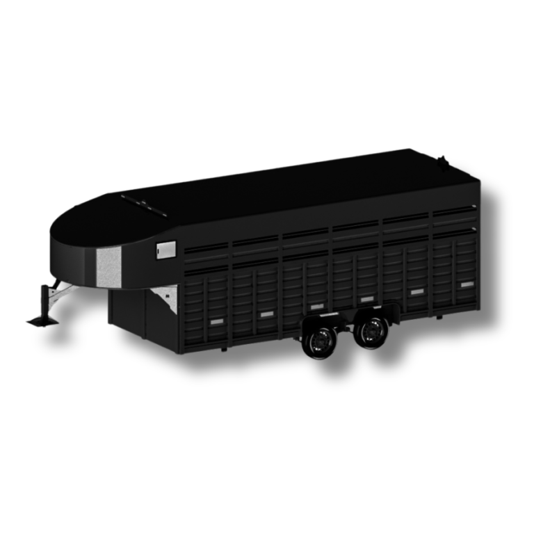 Tráiler semirremolque 6 mts de plataforma para 8 caballos, estilo americano