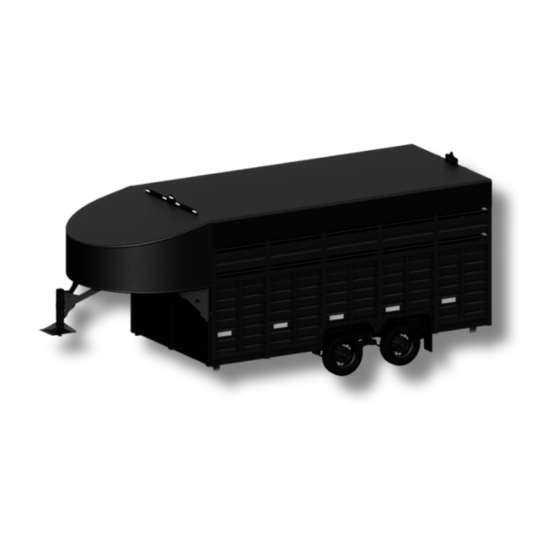 Tráiler semirremolque 5 mts de plataforma para 6 caballos, estilo americano